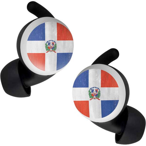 Dominican Republic Flag Distressed Google Pixel Buds Skin